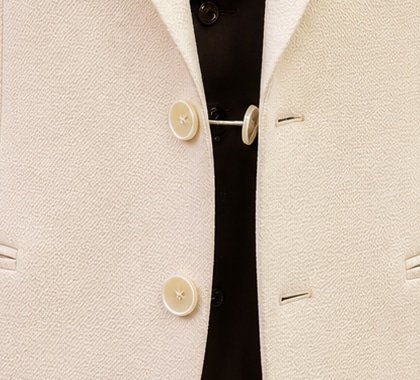 Mother of pearl button detail